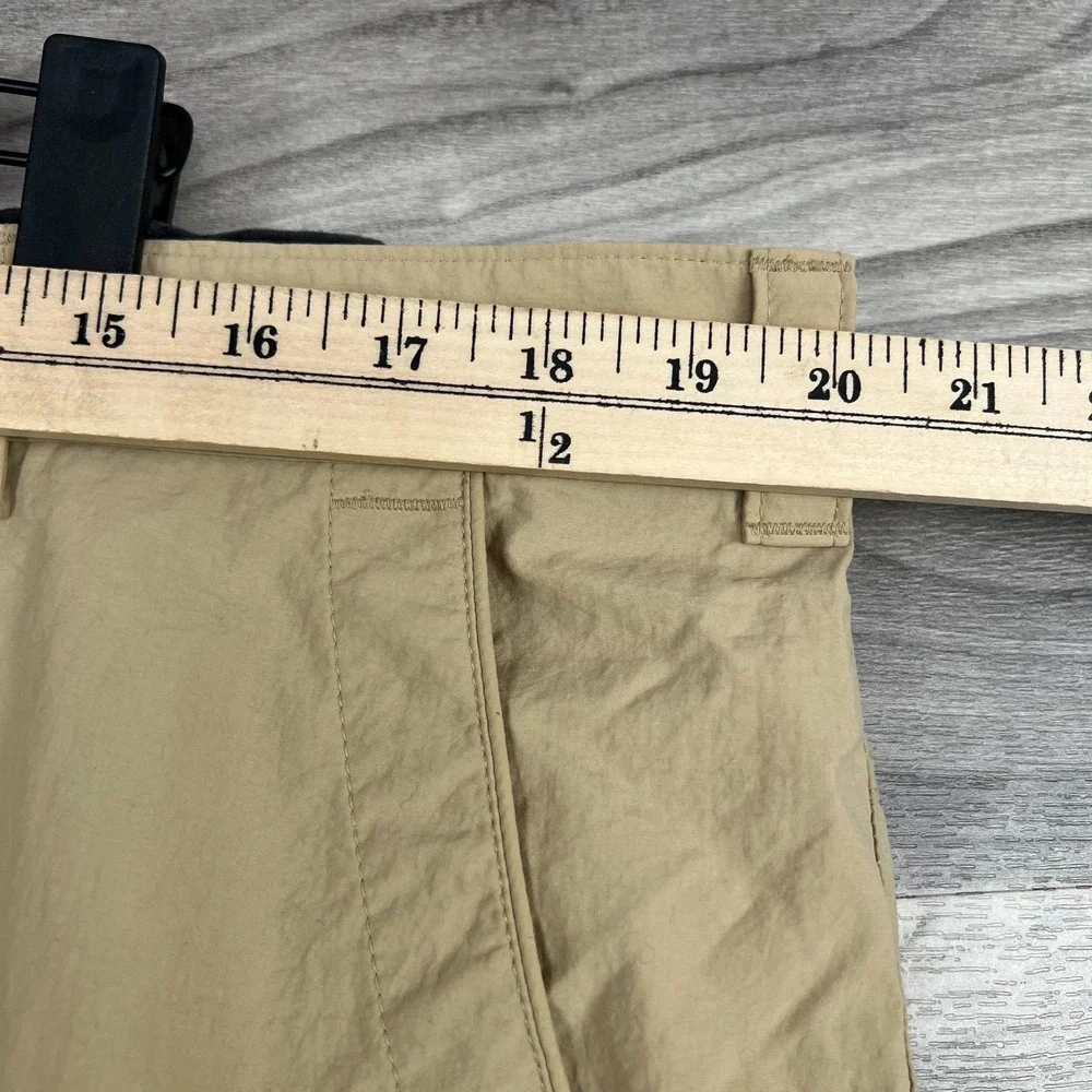 REI Cargo Shorts Mens XXL Beige Nylon Utility Pockets Hiking Outdoor Lightweight